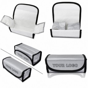 Lithium-Batterie Tasche feuerfest | Individuell bedruck...